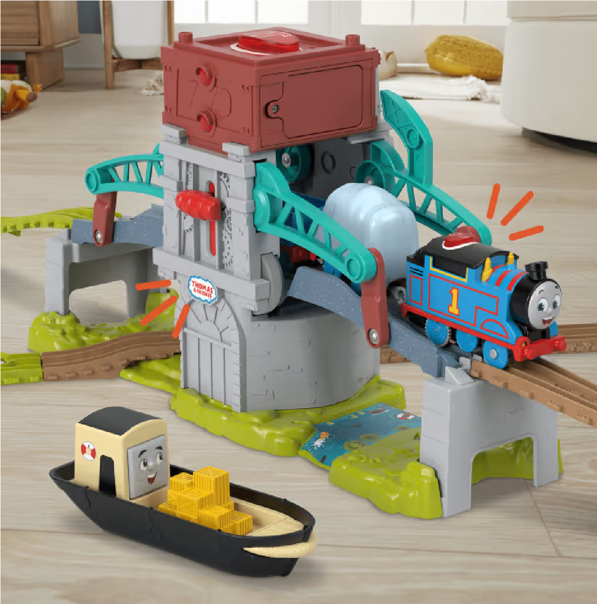 Thomas & Friends Pista de Juguete Interactiva Bulstrode con Doble Puente