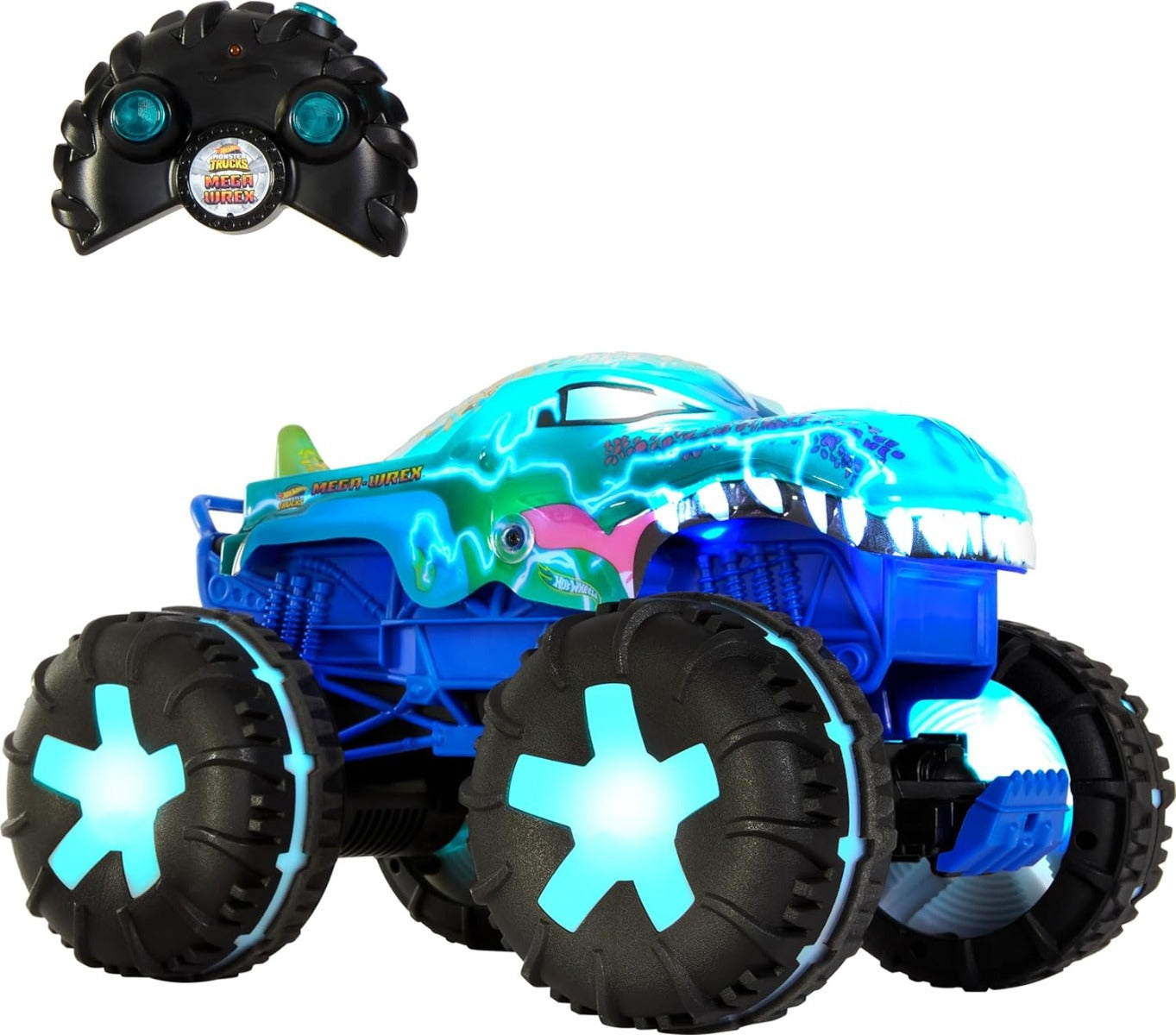 Hot Wheels, Monster Trucks, Mega Wrex Luces y Sonidos JBD90