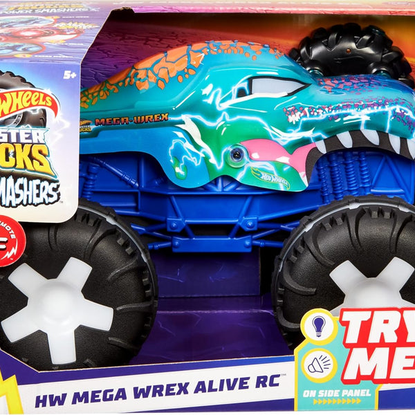 Hot Wheels, Monster Trucks, Mega Wrex Luces y Sonidos JBD90