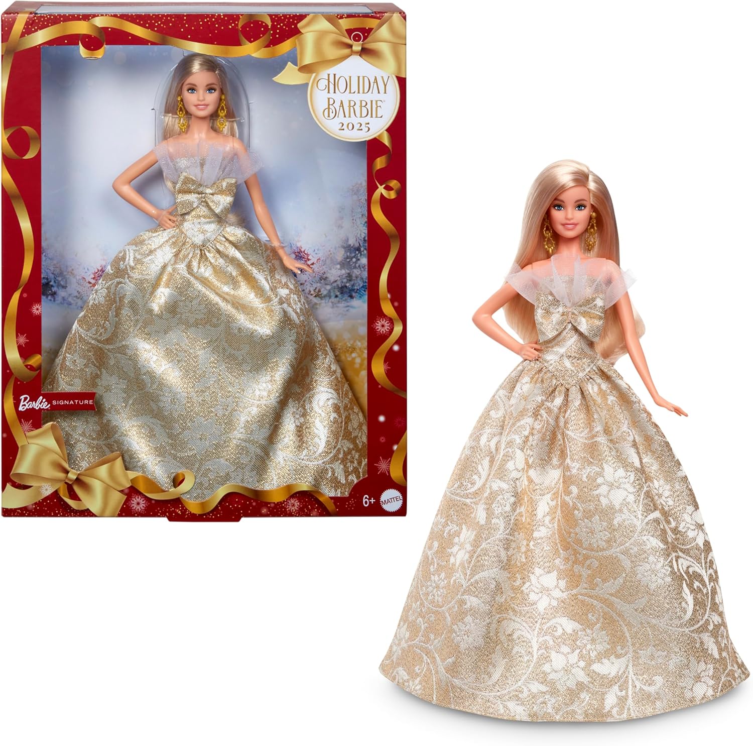 BARBIE SIGNATURE MUÑECA DE COLECCIÓN HOLIDAY CABELLO RUBIO  JBH95