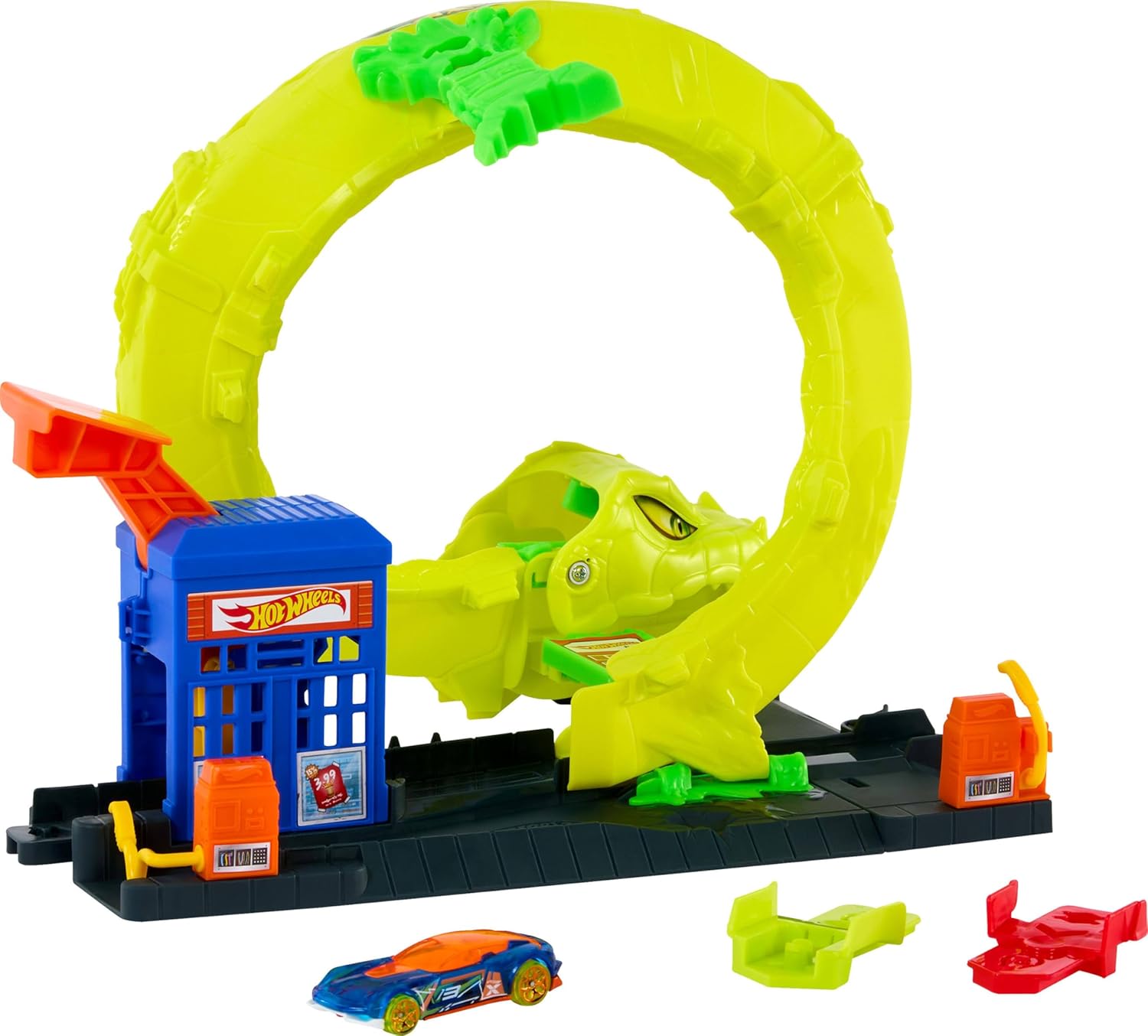 HW CITY PISTA DE JUGUETE ATAQUE DE SERPIENTE    JBM63