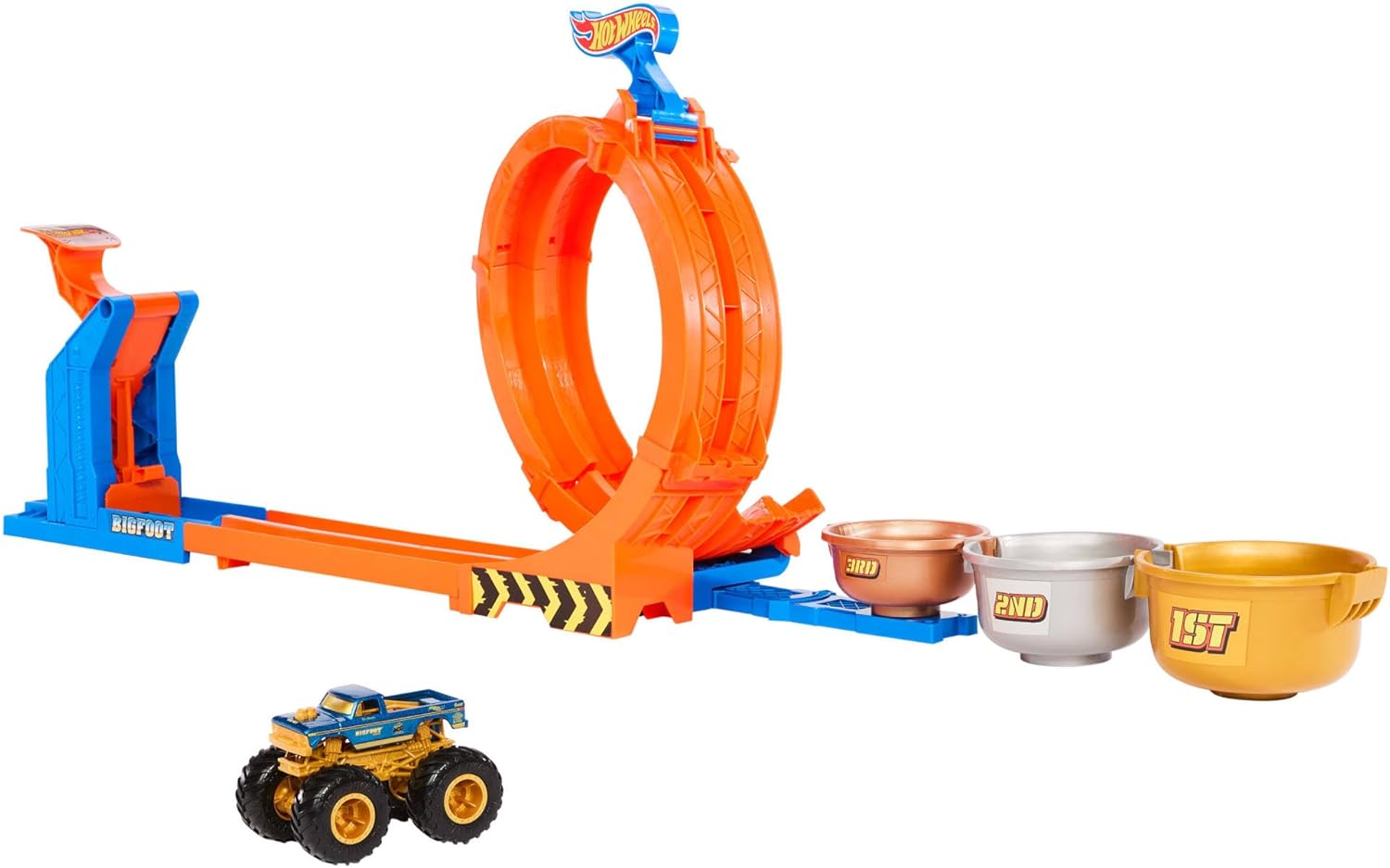 HW  MONSTER TRUCKS COMPETENCIA DE BIG FOOT GIROS  JBX64