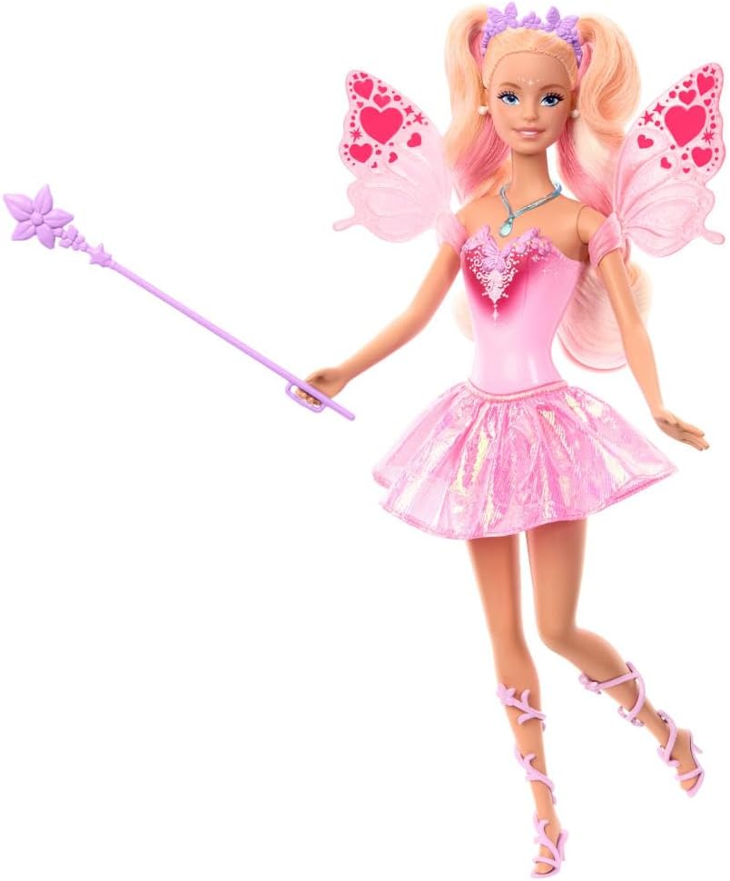BARBIE MUÑECA HADA COLORES MÁGICOS PARA NIÑAS  JCP76