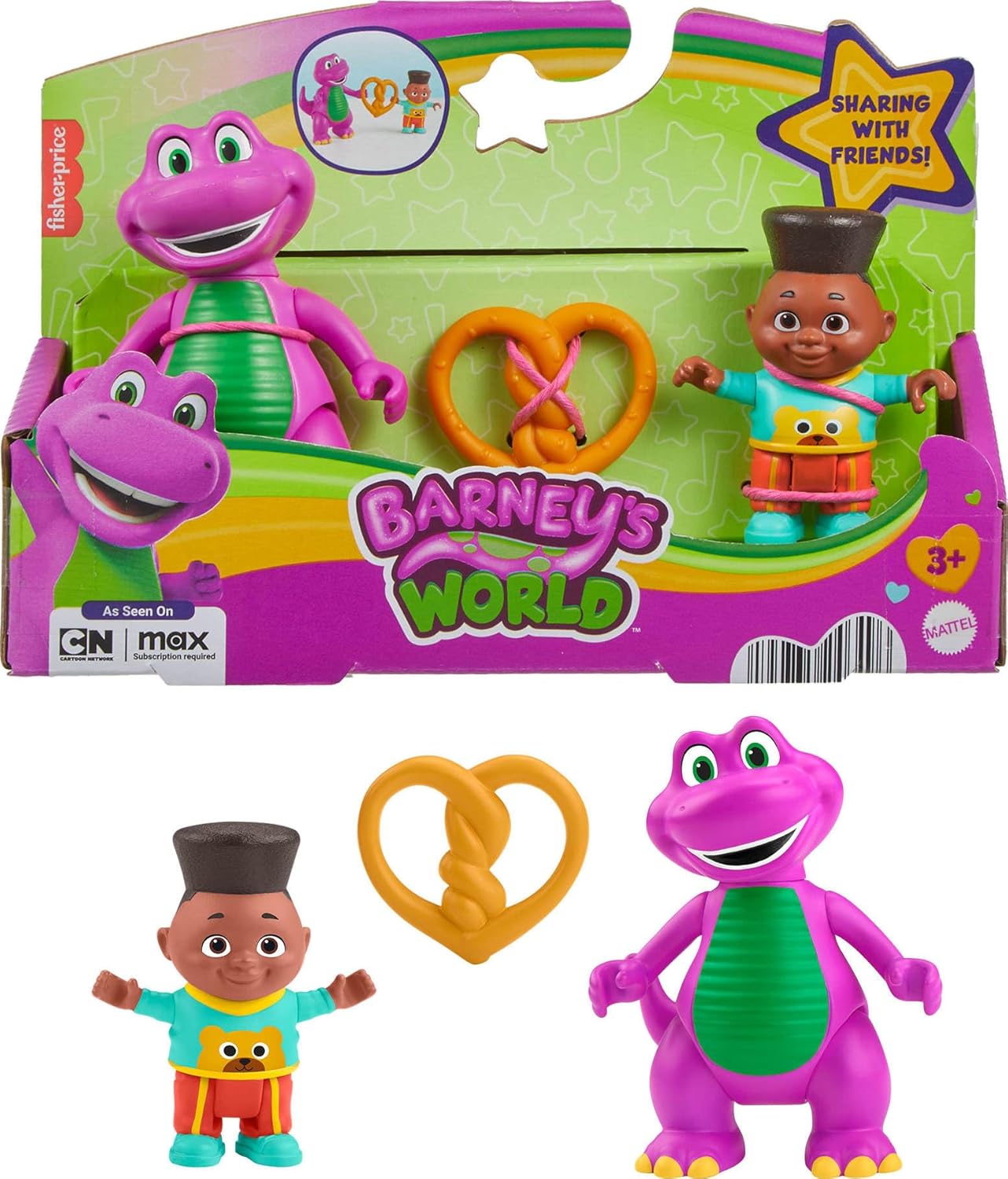 BARNEY SET DE  2 FIGURAS DE AMIGUITOS JDB87