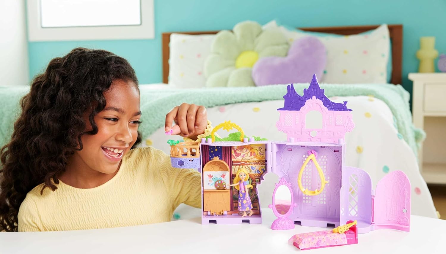 DISNEY PRINCESA CASA MUÑECAS CASTILLO RAPUNZEL APILABLE    JDP61