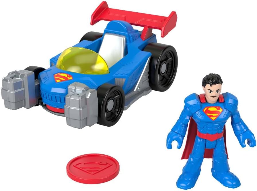 IMAGINEXT DC SUPER FRIENDS SET DE JUEGO SUPERMAN Y VEHÍCULO  JFJ69