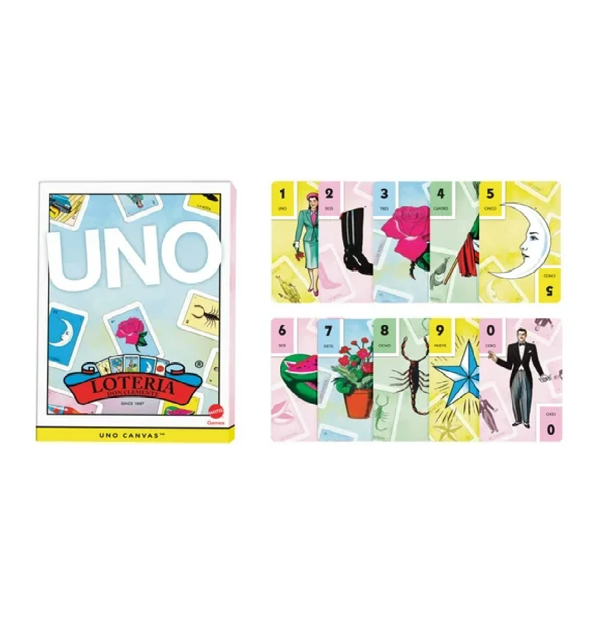 UNO  JUEGO DE CARTAS CANVAS LOTERÍA  JFP06