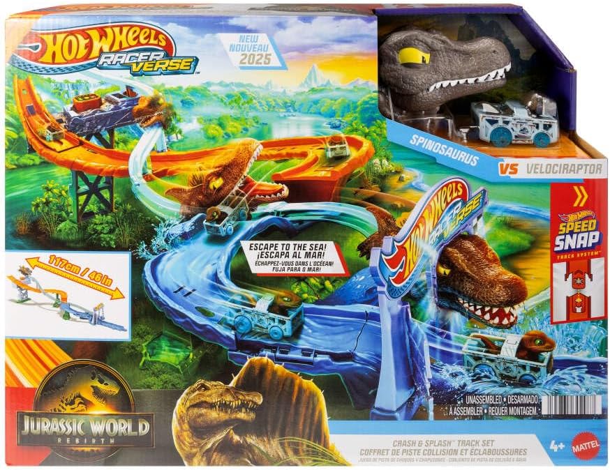 HW RACERVERSE PISTA DE JUGUETE JURASSIC WORLD  JFP32