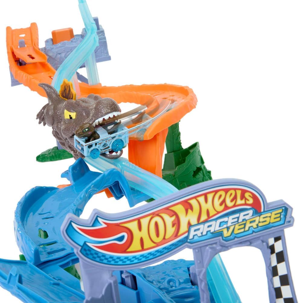 HW RACERVERSE PISTA DE JUGUETE JURASSIC WORLD  JFP32