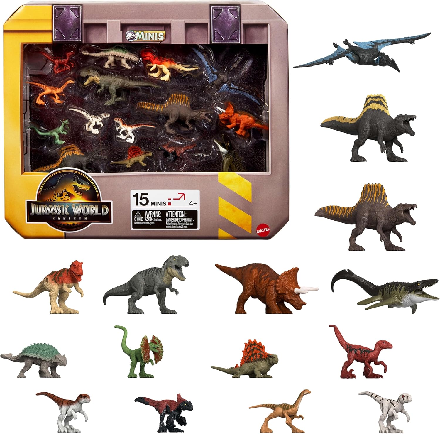 JURASSIC WORLD DINOSAURIO JUGUETE REBIRTH PAQUETE MINIS    JGB53