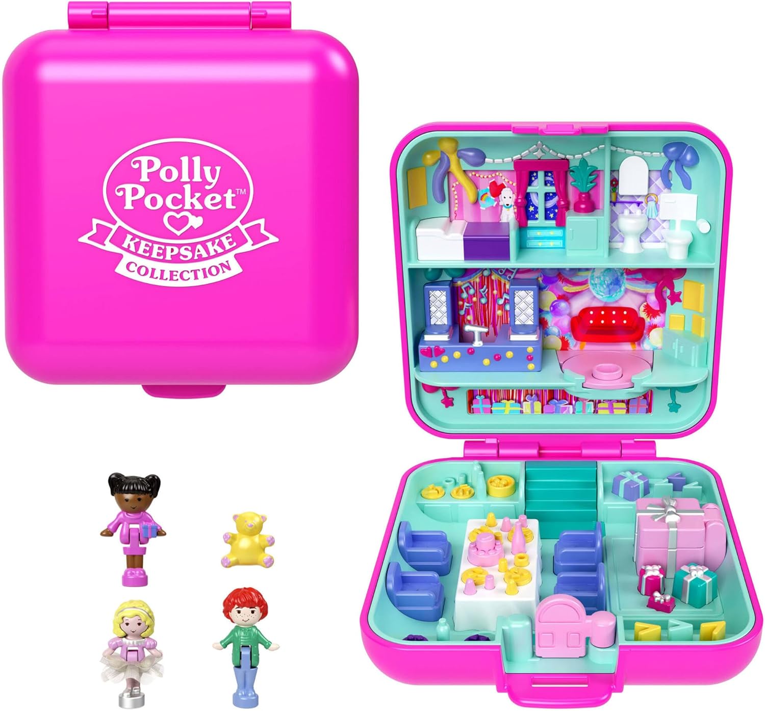 POLLY POCKET COLLECTOR SET DE COLECCIÓN COMPACTO MATTEL 80TH  JGK22