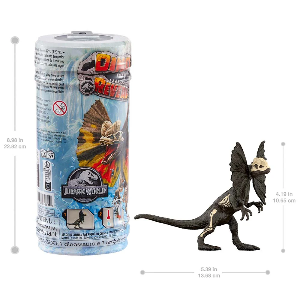 JURASSIC WORLD DINOAURIO DINO REVEAL PACK VISIBLE    JHC67
