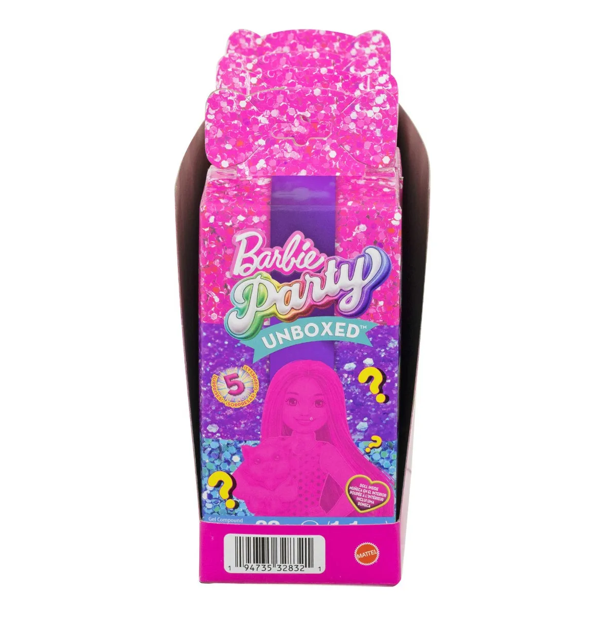 BARBIE PARTY UNBOXED MUÑECA CHELSEA FIESTA GLAMOUR SORPRESA  JHC74