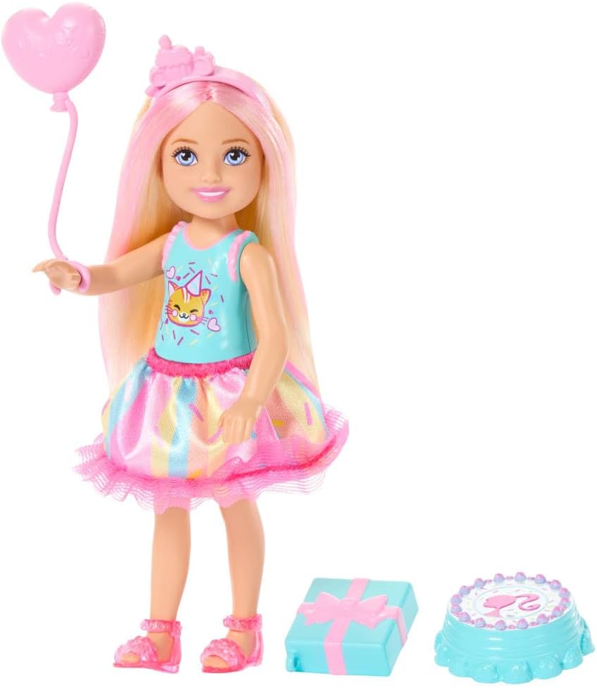 BARBIE CHELSEA CUMPLEAÑERA FALDA ROSA  JJB37