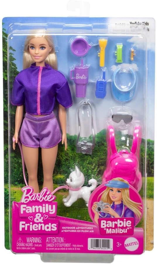 BARBIE MALIBÚ MUÑECA MASCOTA PERRITO ACCS AVENTURA   JJV59