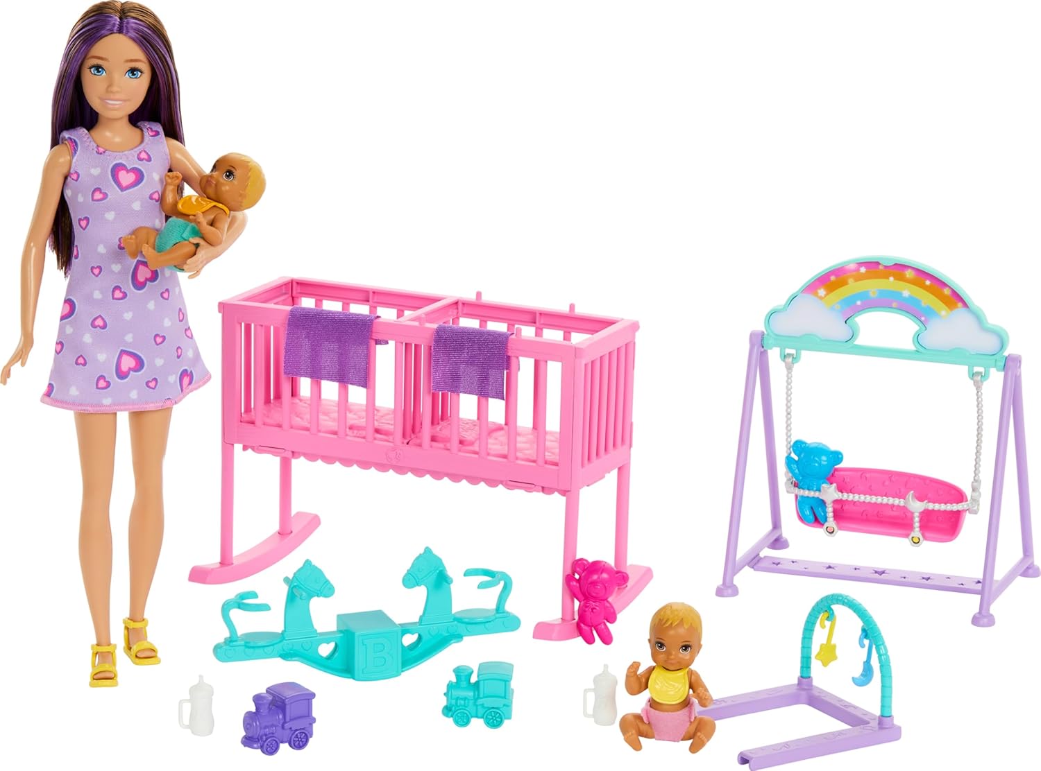 Barbie Set de Juego Skipper Cuidado de Gemelos HXM99