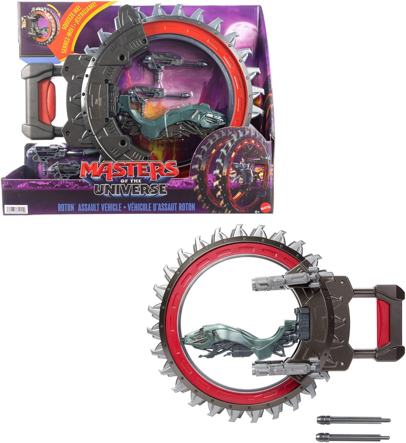 MOTU VEHÍCULO ROTON COMBATE SKELETOR CUCHILLAS GIRATORIAS JKJ05