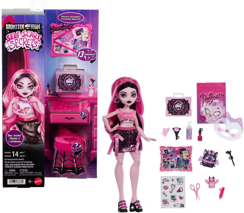 MH MUÑECA SELF-SCARE SECRETS SERIE 1 SORPRESA  JKN50