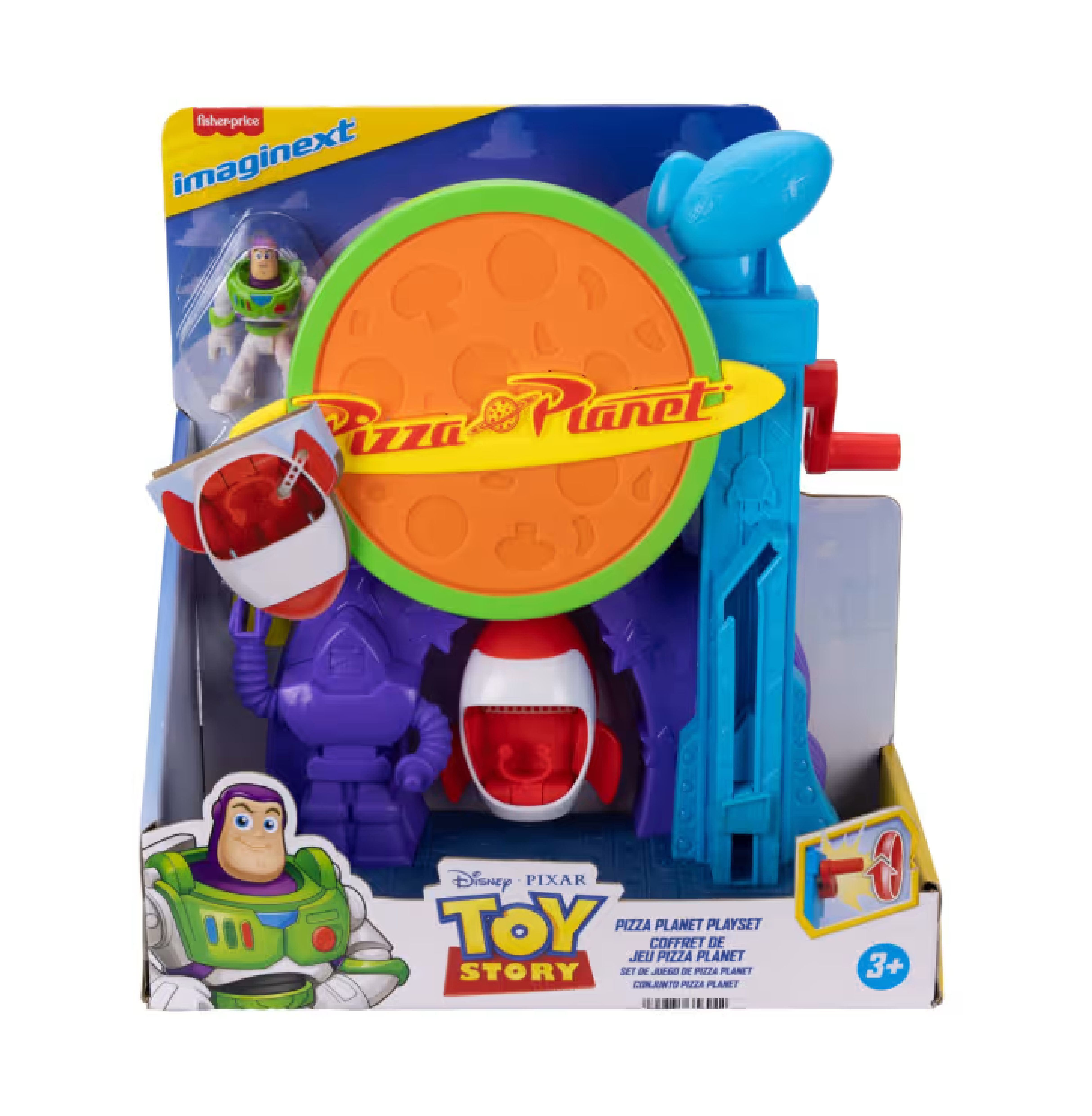 IMAGINEXT TOY STORY PIXAR PIZZA PLANET SET BUZZ ALIEN JKW20