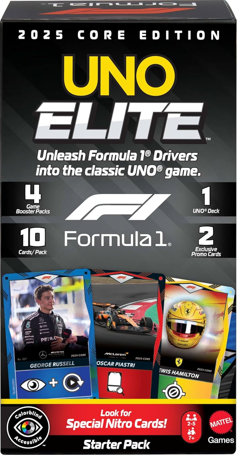 UNO ELITE F1 STARTER PACK JUEGO DE CARTAS JLV42