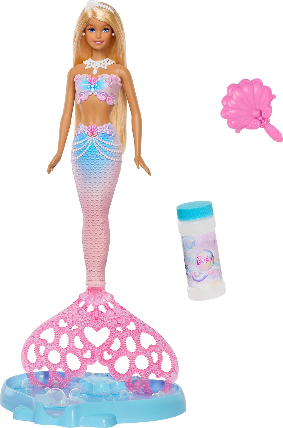 BARBIE FANTASÍA SIRENA CON BURBUJAS  JLW56