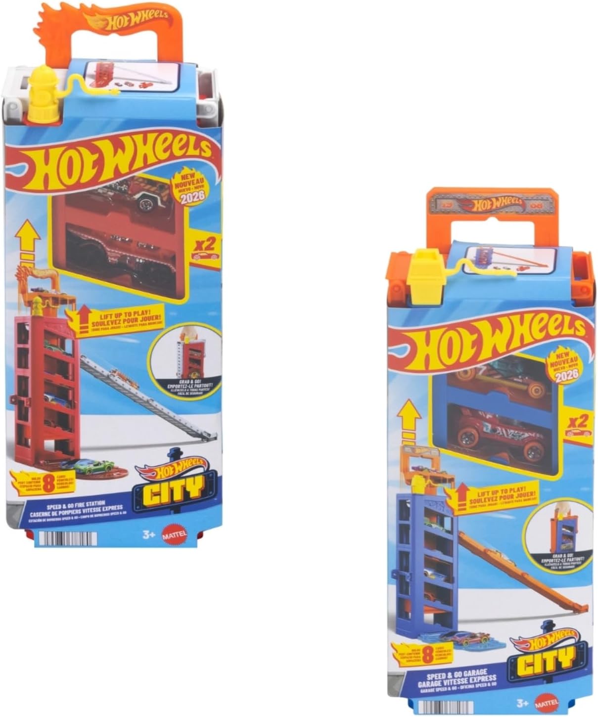 HW CITY ESTACIONAMIENTO PORTÁTIL SET AUTOS JMJ52