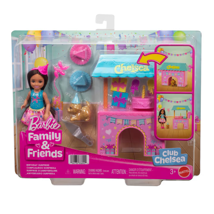 BARBIE CHELSEA SET FIESTA CUMPLEAÑOS MUÑECA ACCESORIOS   JJB41