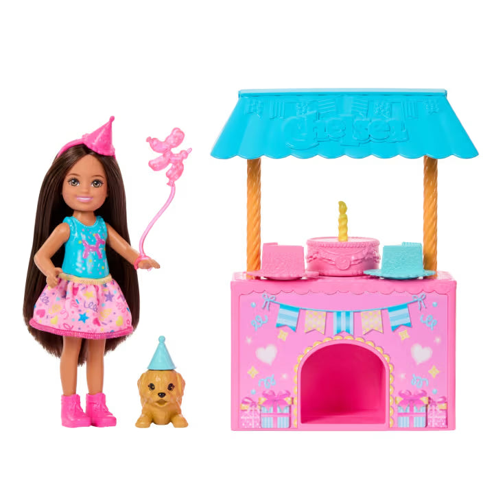 BARBIE CHELSEA SET FIESTA CUMPLEAÑOS MUÑECA ACCESORIOS   JJB41