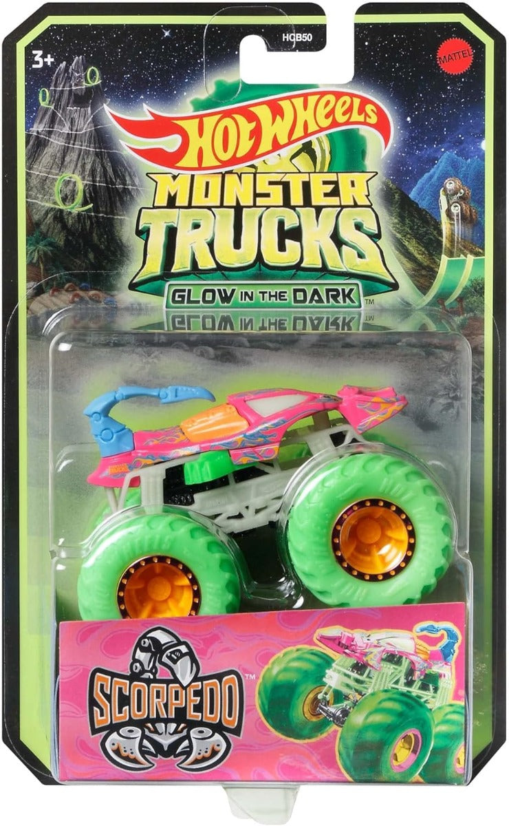 Hot Wheels Monster Trucks Glow assortment 1:64 HCB50