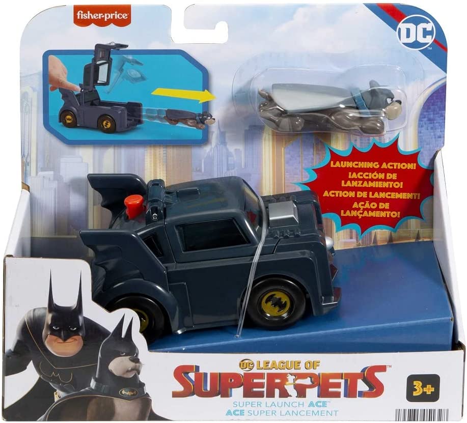 DC Super Pet League Ace Car Launcher Toy