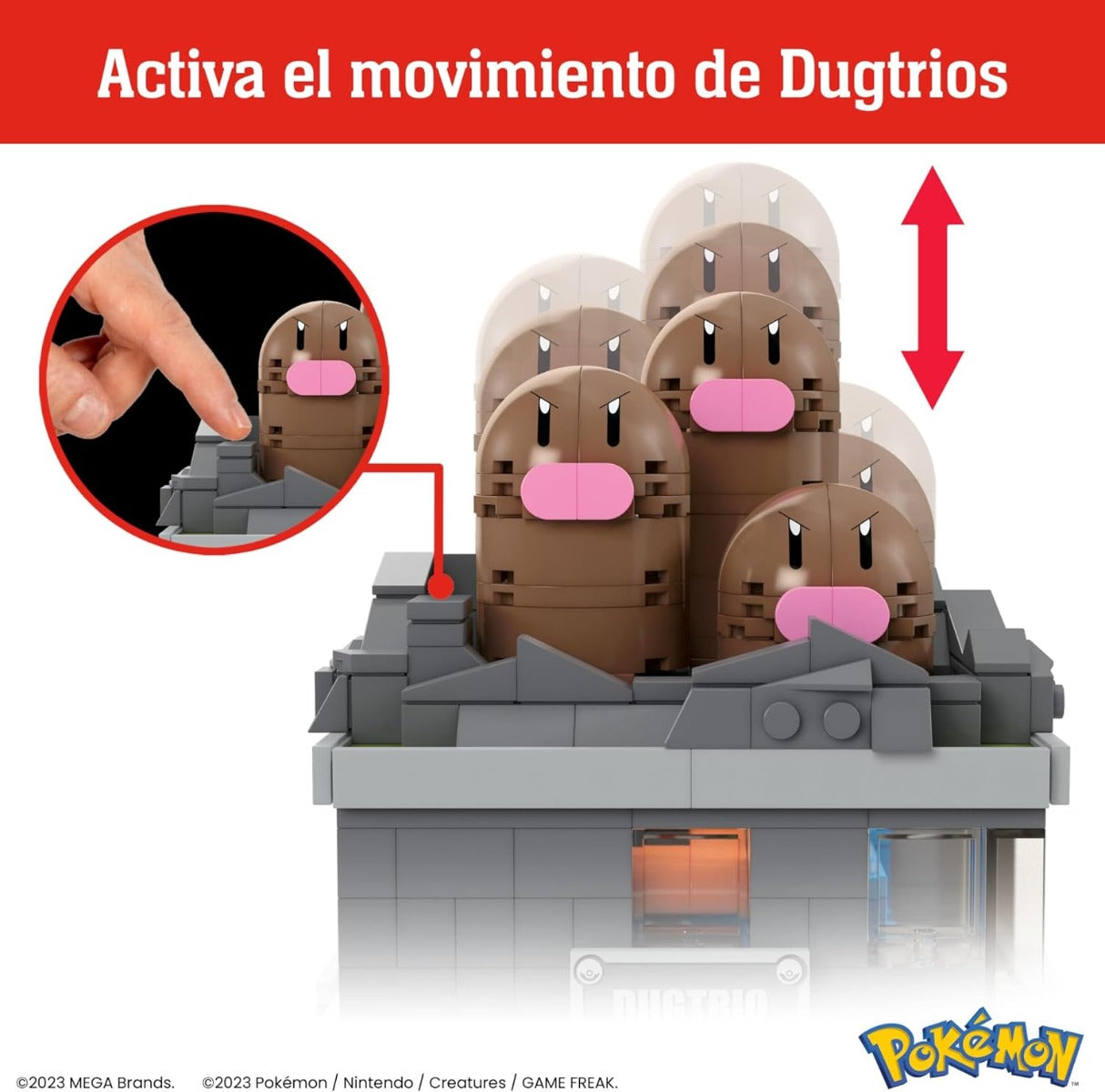 MEGA POKEMON MINI MOTION DUGTRIO HTH73