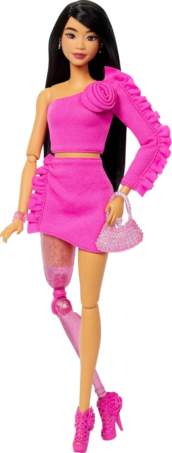 BARBIE FASHIONISTA MUÑECA DELUXE PIERNA PROSTÉTICA  HYV26