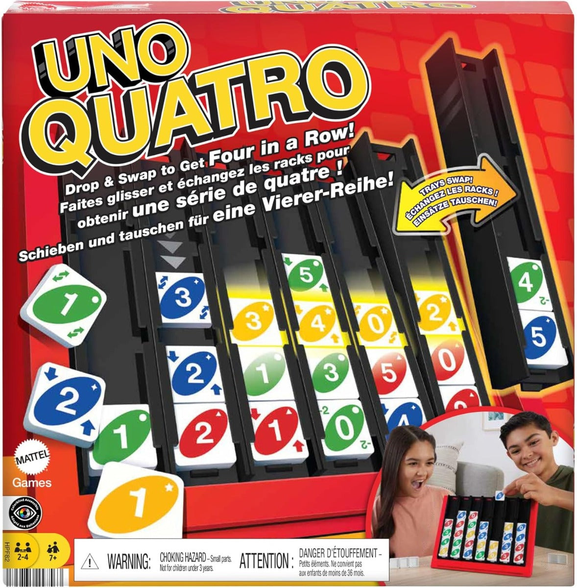 Mattel Games UNO Juego de Mesa Quatro HPF82