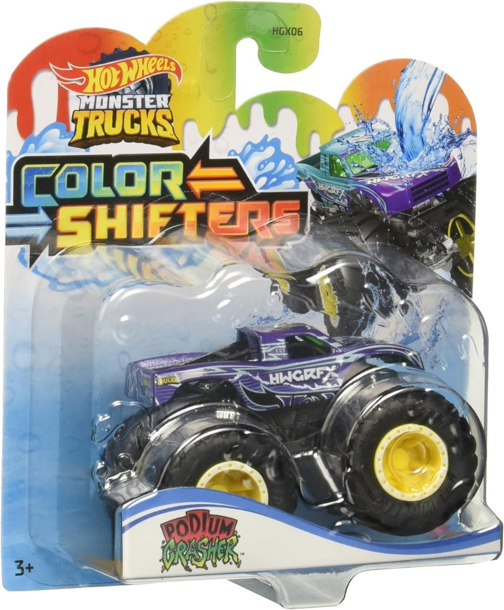 Hot Wheels Monster Trucks Assorted Color Shifters 1:64 HGX06