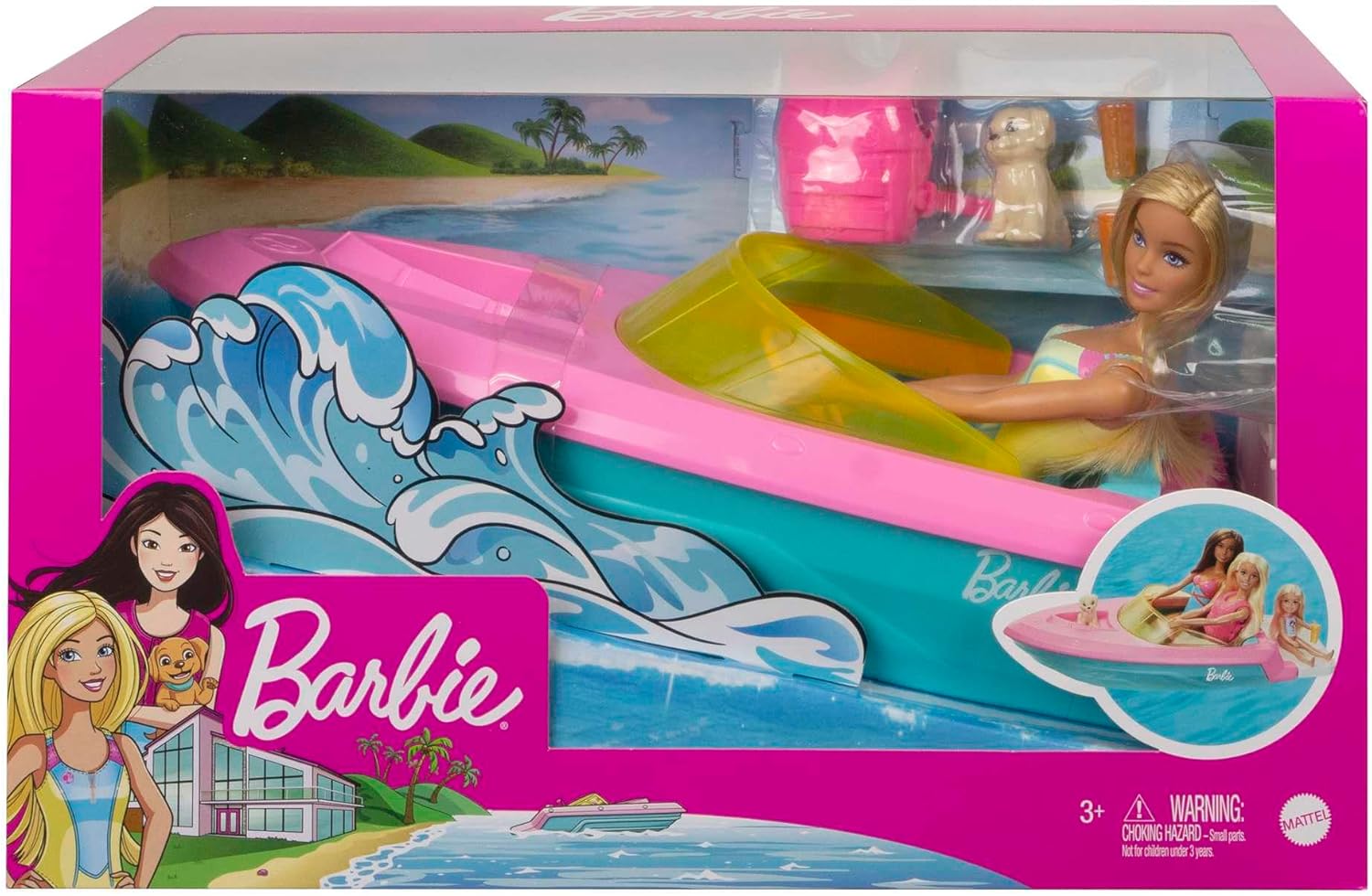 BARBIE LANCHA CON MUNECA GRG30