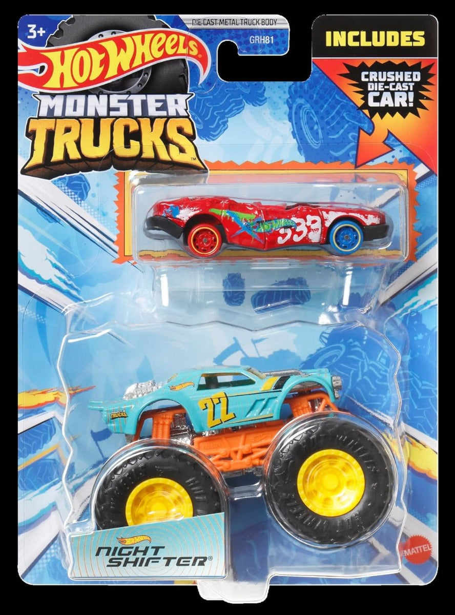 Hot Wheels Monster Trucks 32 Degrees SUV Truck + Flat Iron (Crushed) GRH81