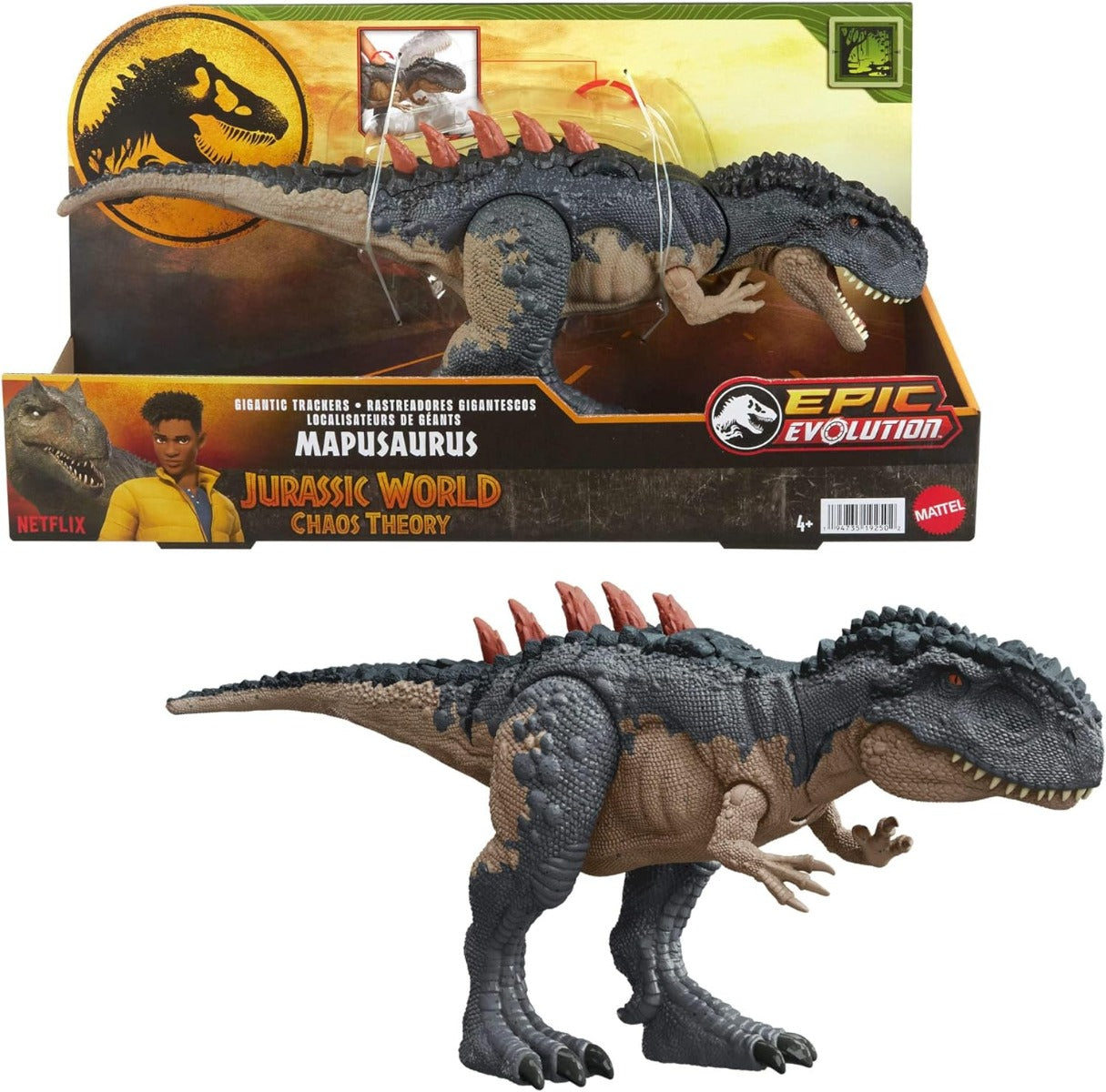 Jurassic World Dinosaurio de Juguete Rastreadores Gigantes Mapusaurus HTK81