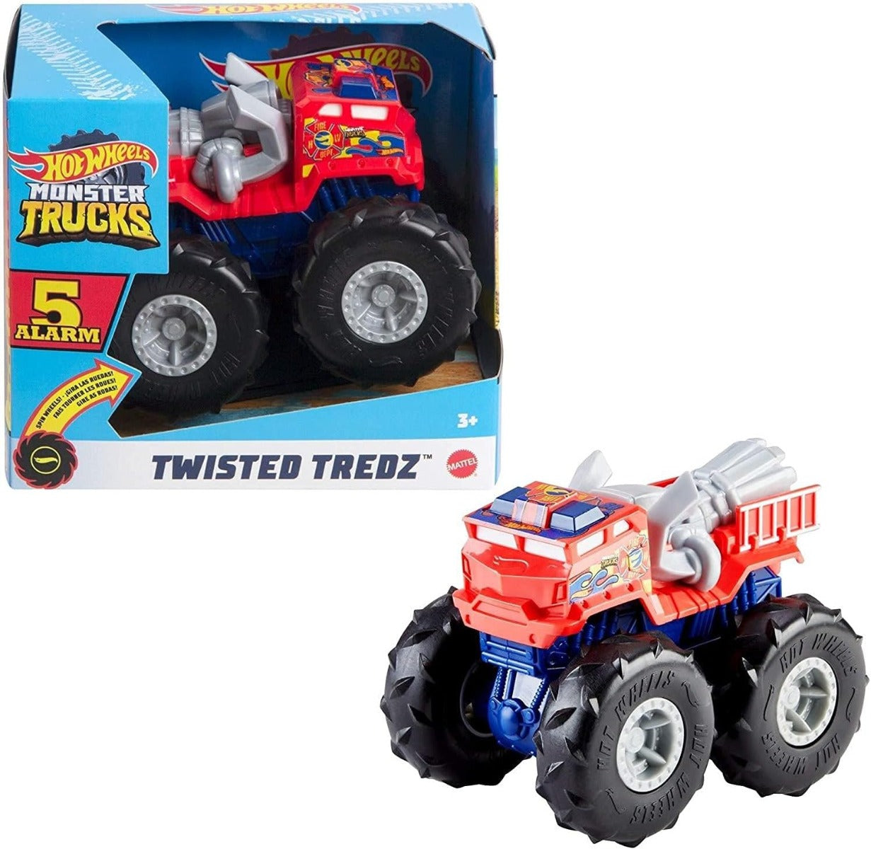 Hot Wheels Monster Trucks All Terrain Tires 1:43 Scale GVK37