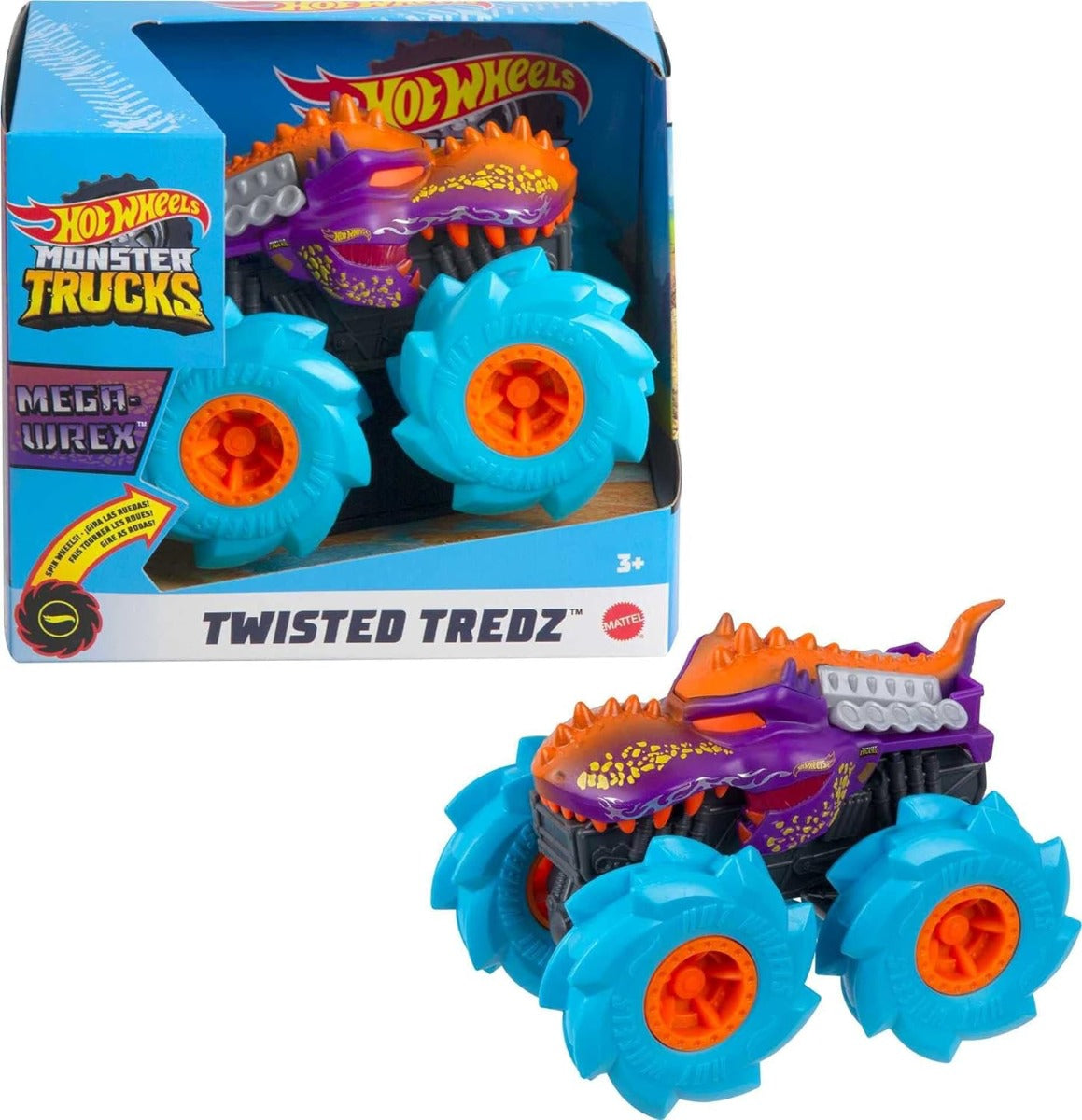 Hot Wheels Monster Trucks All Terrain Tires 1:43 Scale GVK37