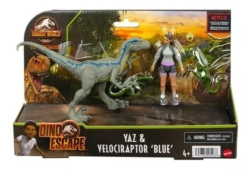 Jurassic World Human &amp; Dino Pack Yasmina Yaz &amp; Velociraptor Jurassic World Human &amp; Dino Pack Darius &amp; Gallimimus