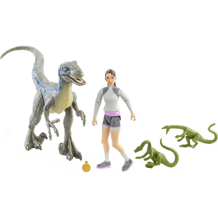 Jurassic World Human &amp; Dino Pack Yasmina Yaz &amp; Velociraptor Jurassic World Human &amp; Dino Pack Darius &amp; Gallimimus