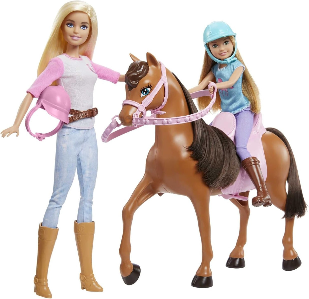 Barbie Set de Juego Diversión con Caballos GXD65