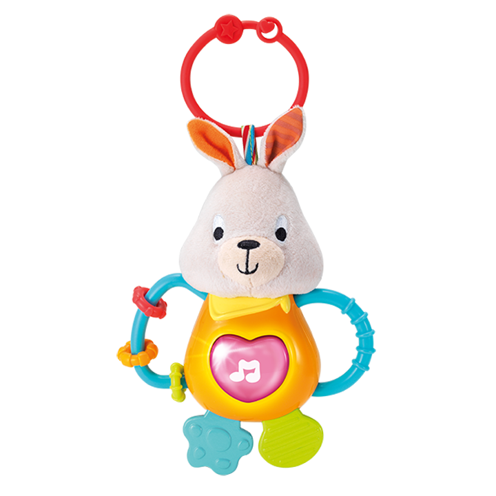 Rabbit Shaped Teether with Light Sound