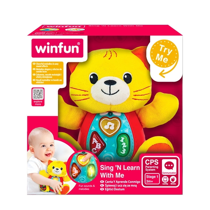 Winfun Plush Toy for Babies with Lights and Sounds Kitten