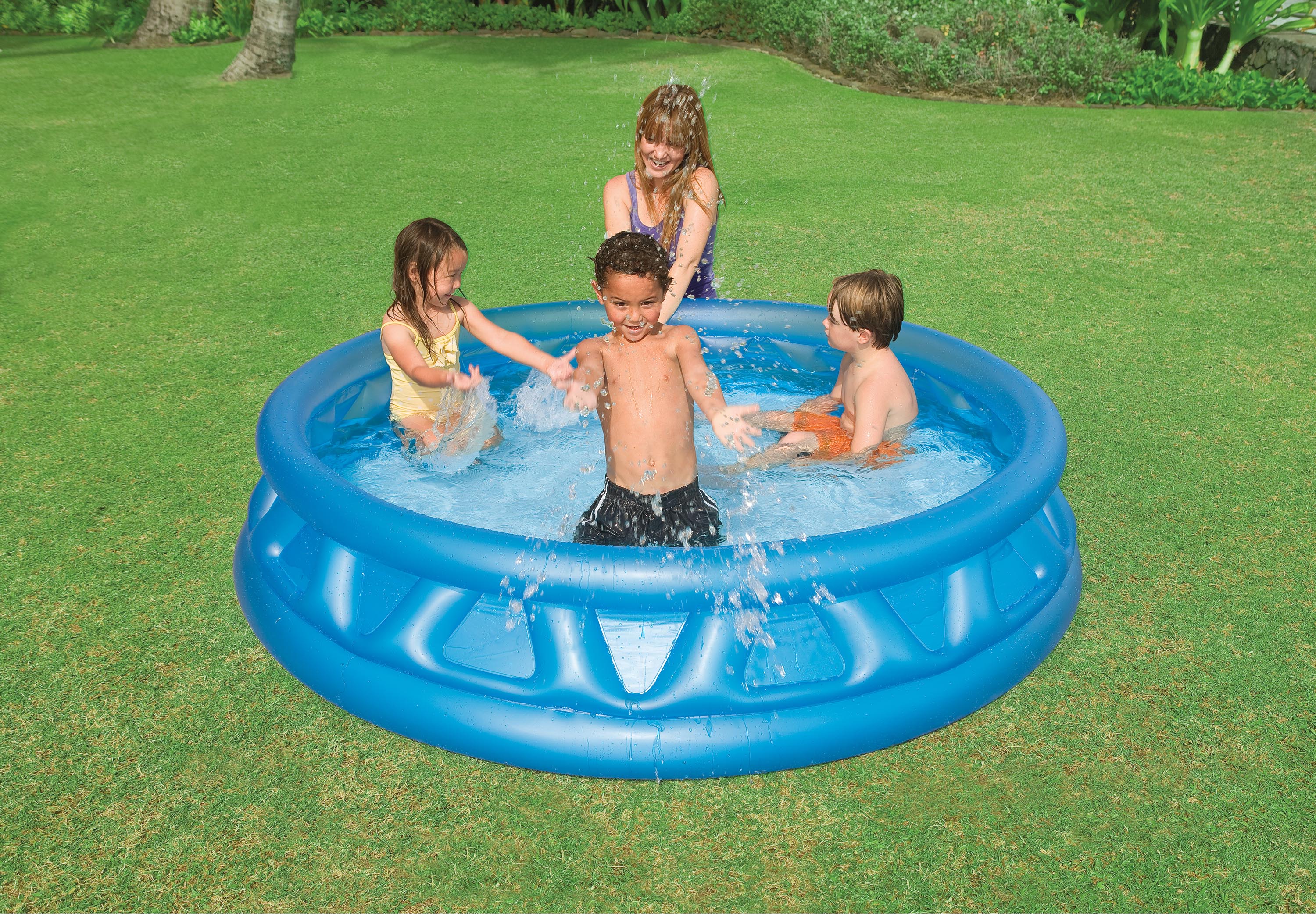 Blue Inflatable Circular Pool - Intex