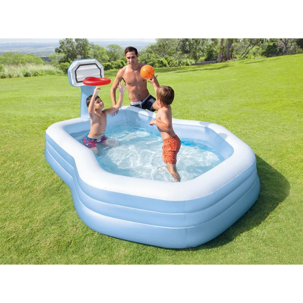 Inflatable Pool with Basketball Hoop - Intex