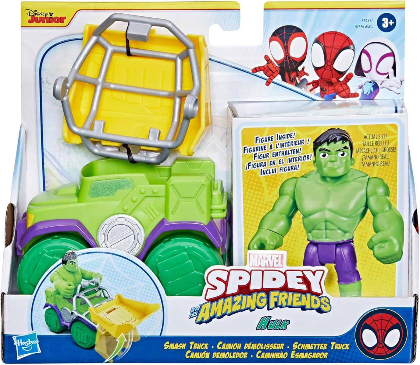 Marvel Spidey and his super team Hulk and wrecking truck set F7457