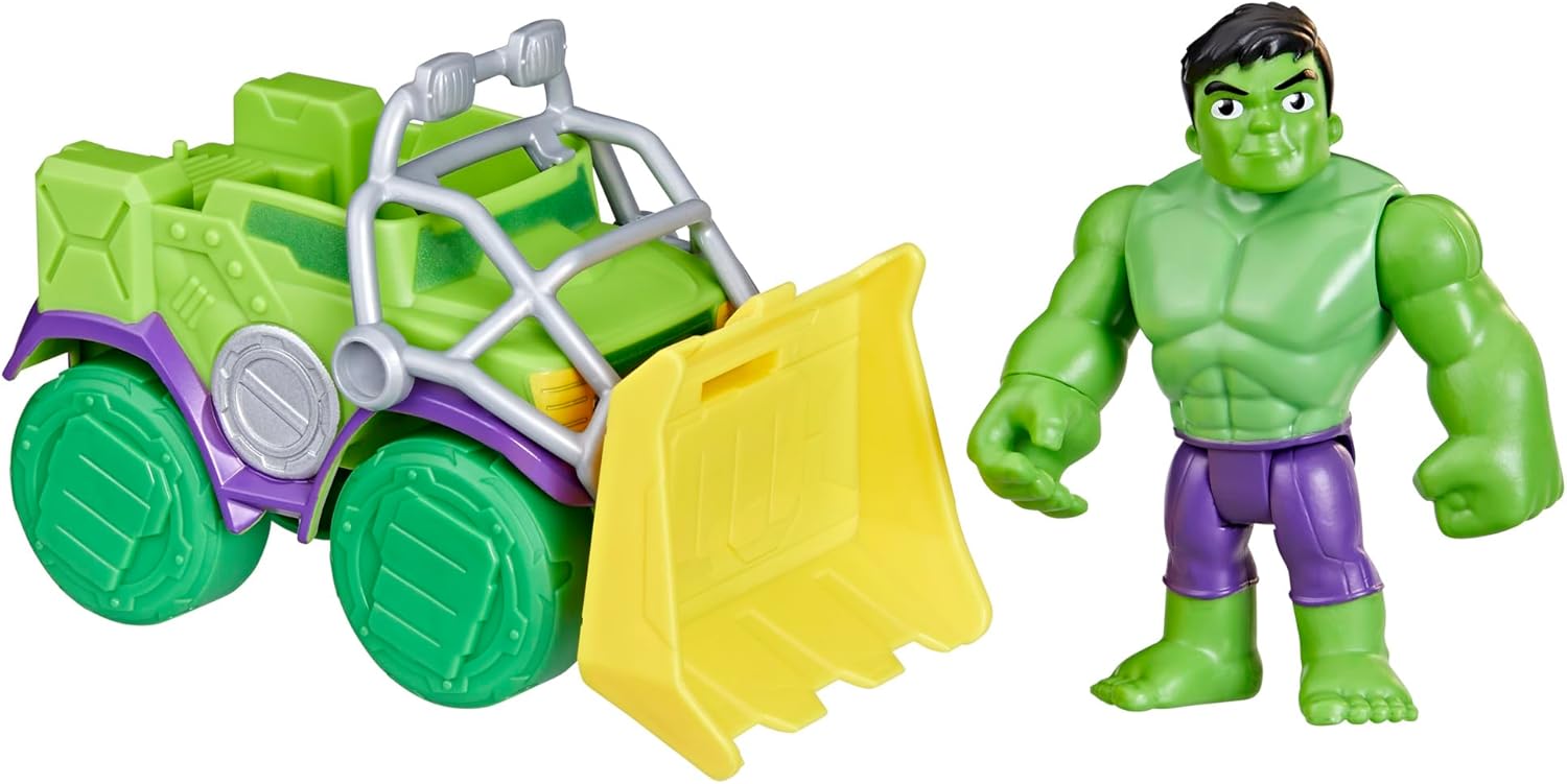 Marvel Spidey and his super team Hulk and wrecking truck set F7457