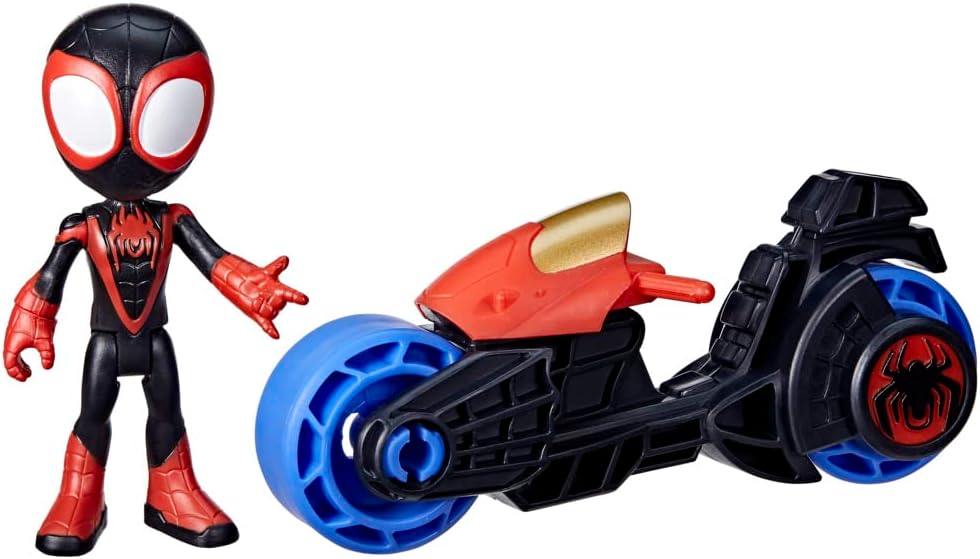 Spidey and his Amazing Friends Miles Morales Action Figure with Motorcycle F7460