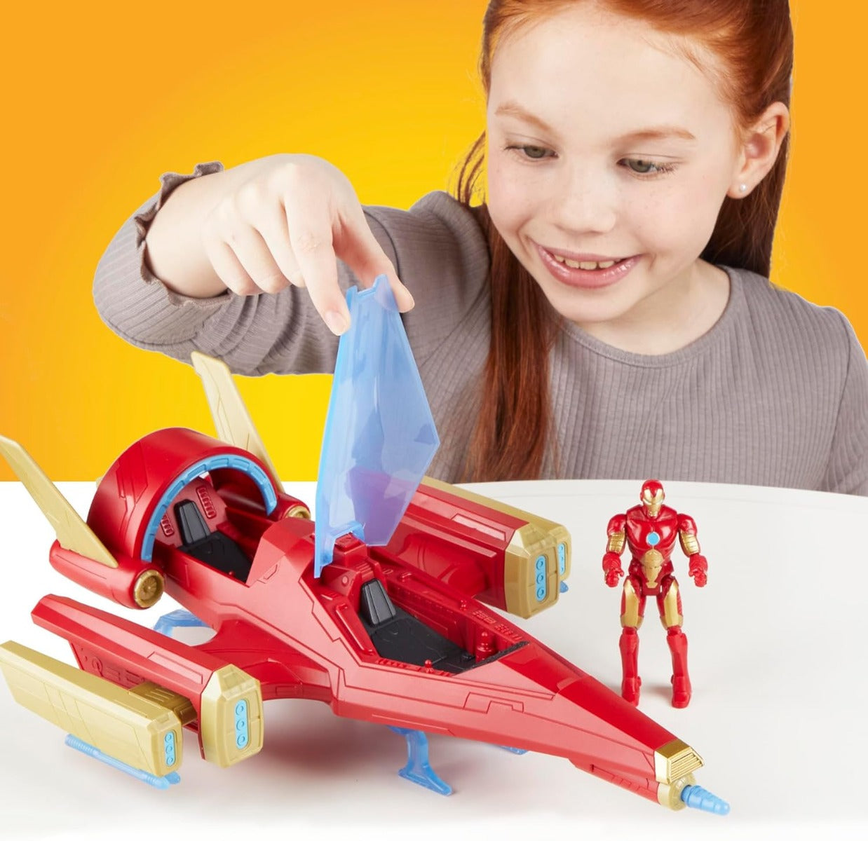 Avengers Epic Hero Series Iron Man Fighter Jet F9329